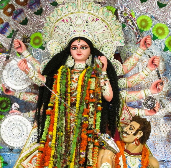 Durga slaying Mashishasura